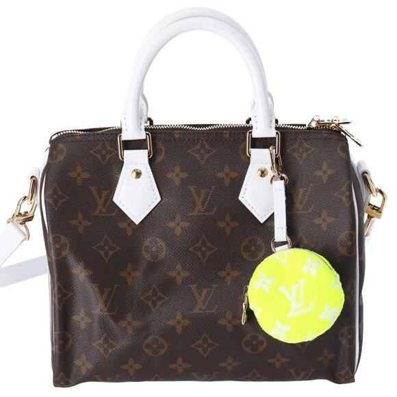 Louis Vuitton Monogram Match Speedy 25 Bandouliere Satchel Tennis Pouch - Picture 1 of 11